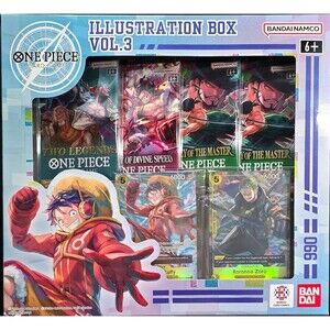 One Piece TCG English Volume 3 Factory Sealed Illustration Box 50 Cards Total
